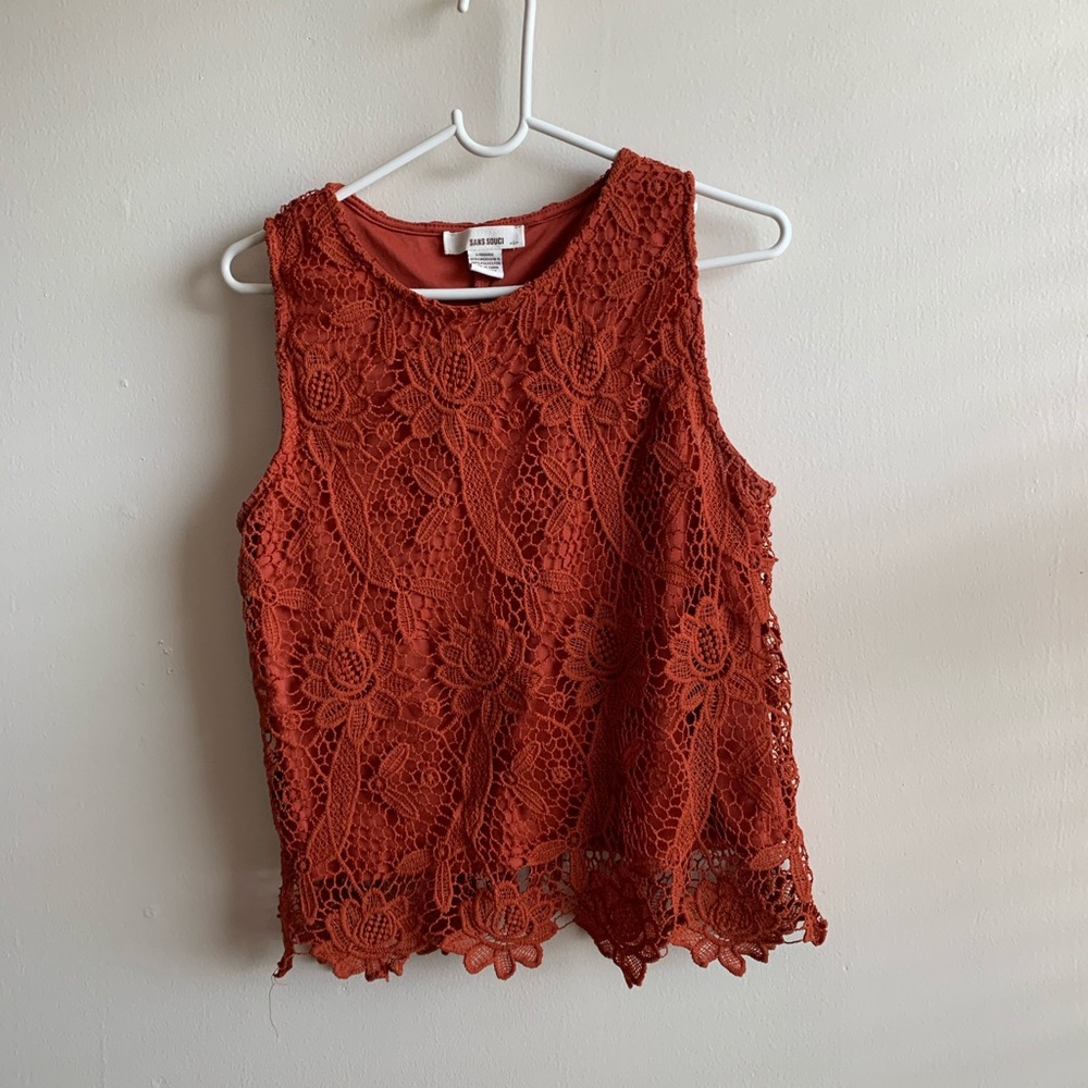 Sleeveless Lace Top